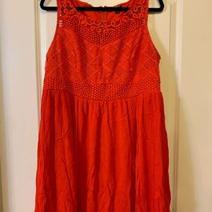 Torrid size 18 coral dress